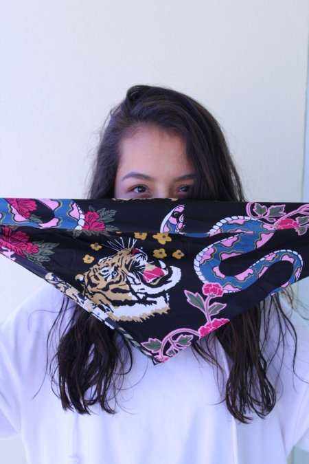 Girl in scarf bandana