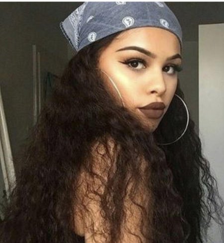 Бандана на кудрявые волосы