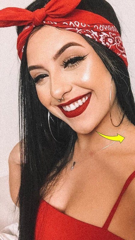 Завязать бандану на голове девушке