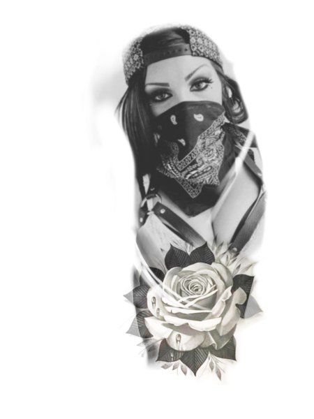 Чикано девушка в бандане