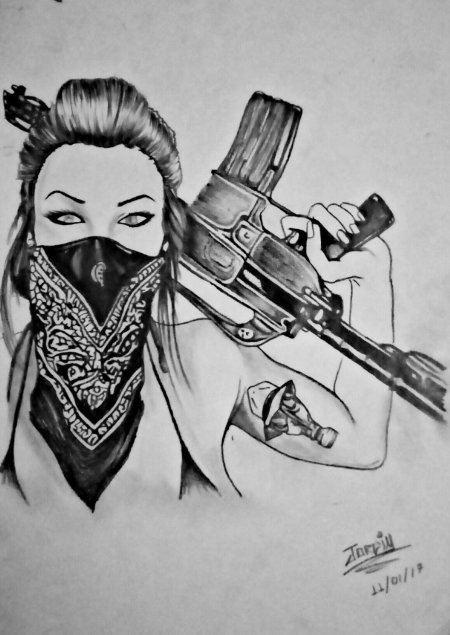 Рисунок бандита