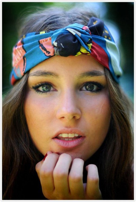 Красивые платки на голову