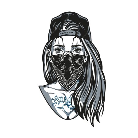 Девушка в бандане