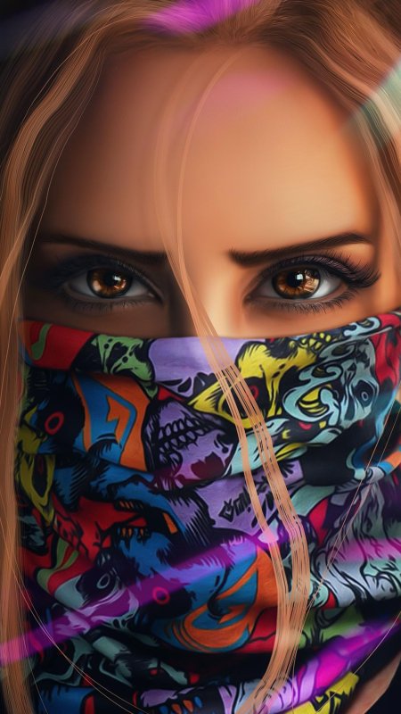 Девушка маска