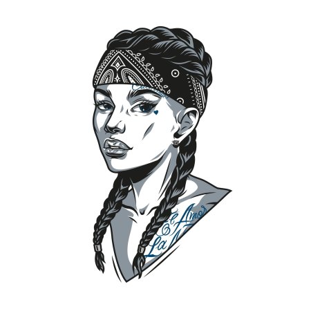 Девушка в бандане