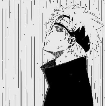 Наруто черно белый