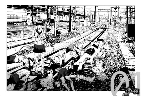 Суицид на железной дороге арт