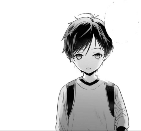 Грустный мальчик рисунок