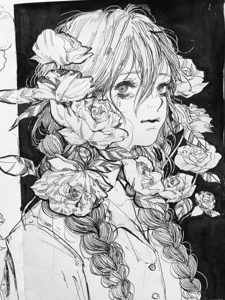 Аниме цветы манга