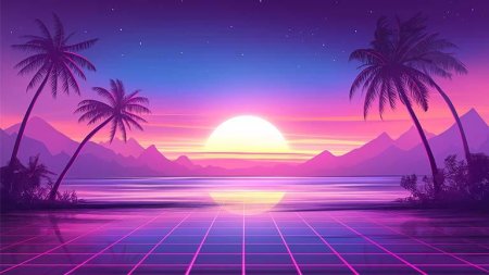 Retro synthwave