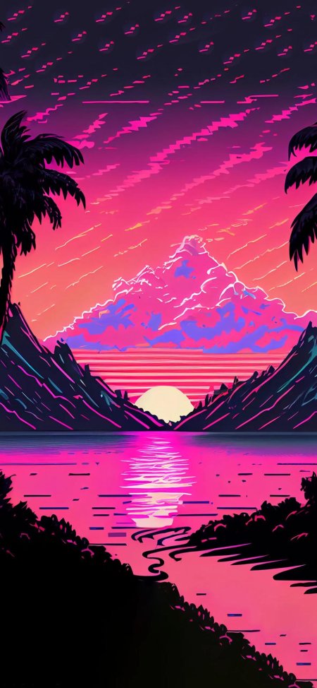 Sunset vaporwave