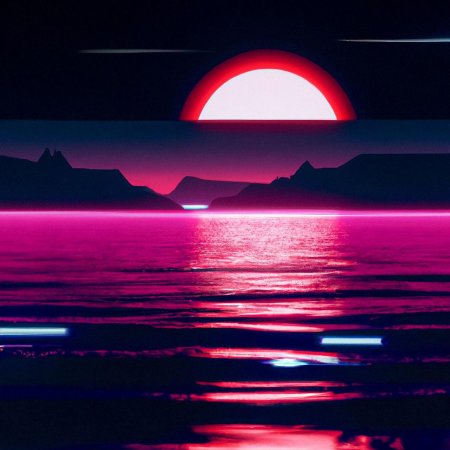 Неоновый пейзаж