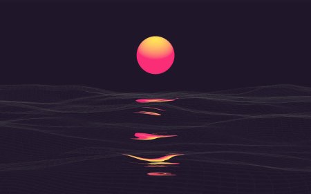 Неоновый закат