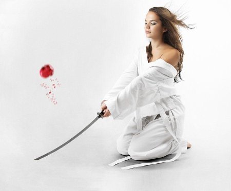 Девушка с мечами