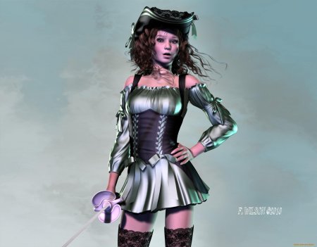 Девушка пиратка