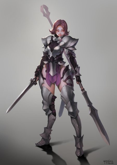 Девушка рыцарей