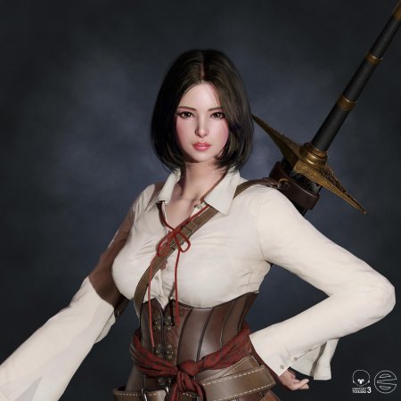 Девушка с мечами
