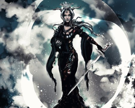 Девушка воин с мечом