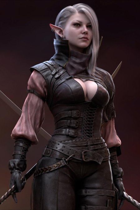 Эльфийка воин