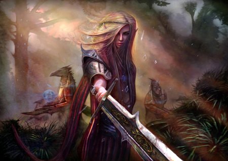 Вархаммер фэнтези эльфийка лучник