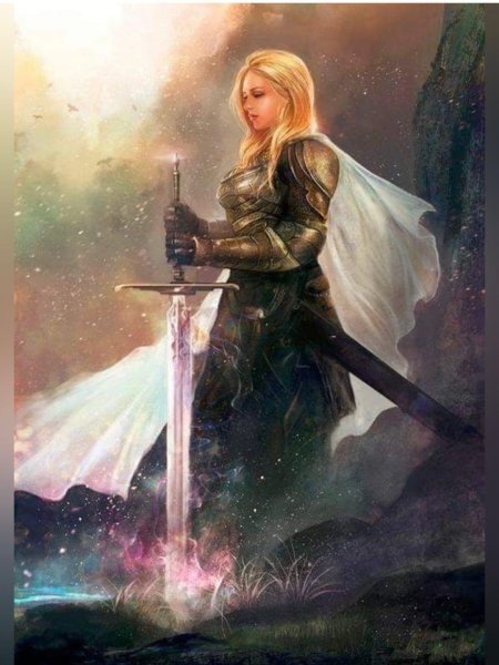 Девушка с мечами