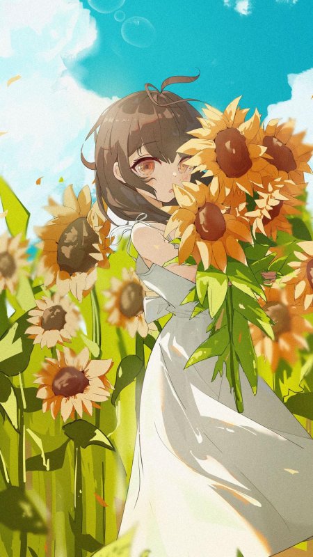 Подсолнух аниме