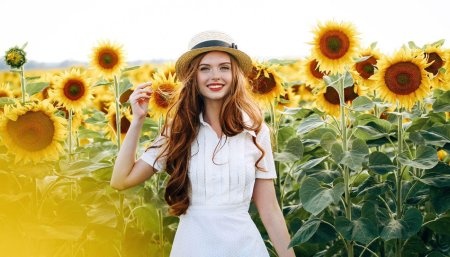 Подсолнух девушка