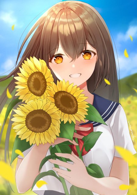 Девушка подсолнух