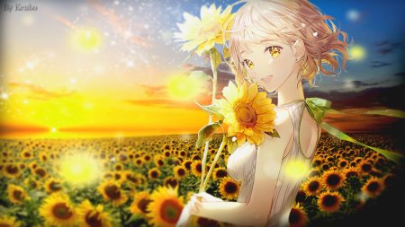 Девушка подсолнух