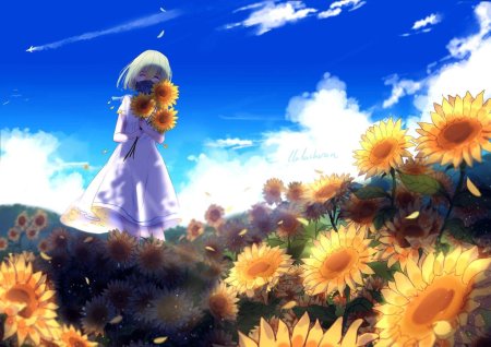 Девушка подсолнух