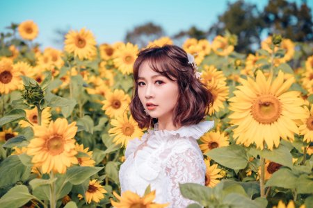 Девушка подсолнух