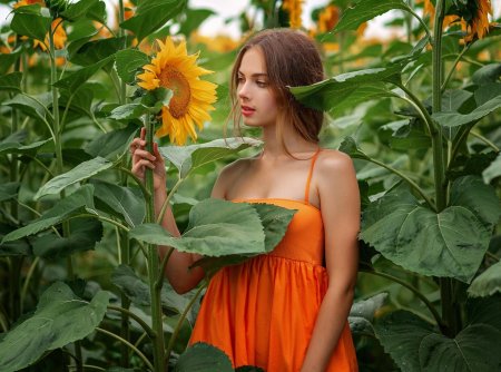 Девушка подсолнух