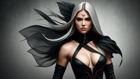 Женщина с длинными волосами