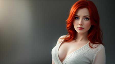 Рыжая девушка