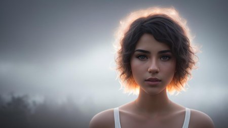 Красивая милая девушка