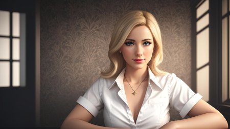 Девушка в расстегнутой рубашке