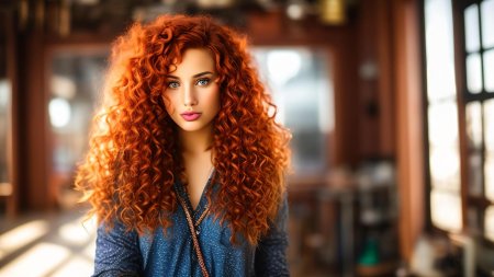 Женщина с рыжими волосами