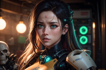 Cyberpunk 2077 киборги girl