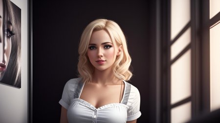 Женщина со светлыми волосами