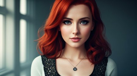 Рыжая девушка