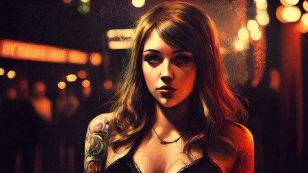 Женщина с татуировками