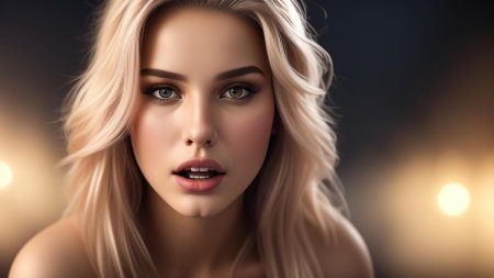 Блондинка девушка