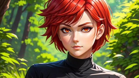 Рыжеволосая девушка