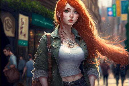 Рыжая девушка