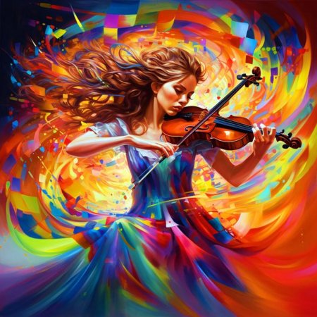 Девушка скрипка