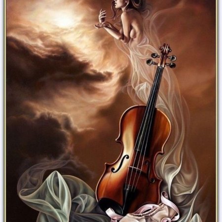 Скрипка арт