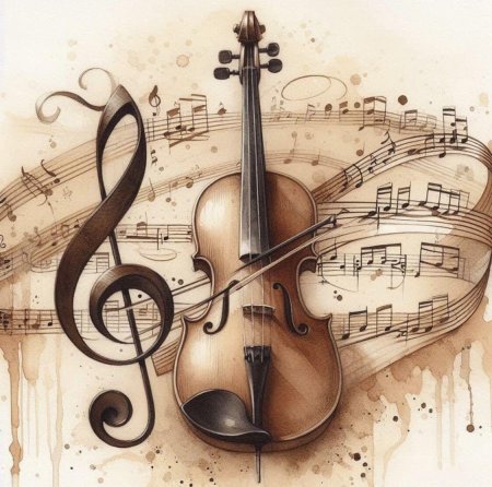 Салфетки для декупажа скрипка