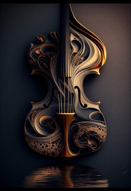 Скрипка арт