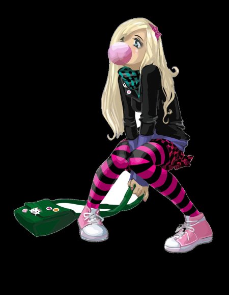 Девушка эмо