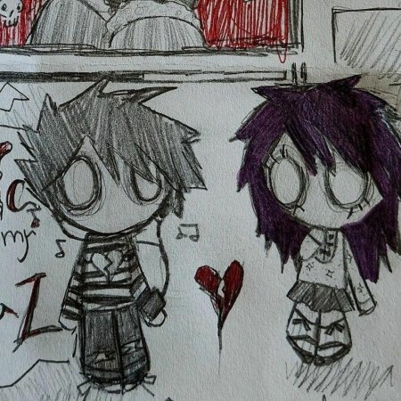 Рисунки в стиле эмо